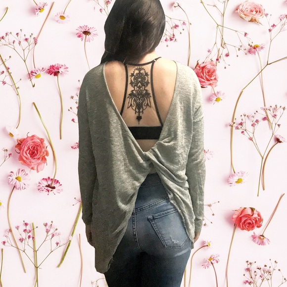 Vintage Havana Sweaters - Twist Back Oversized Sweater